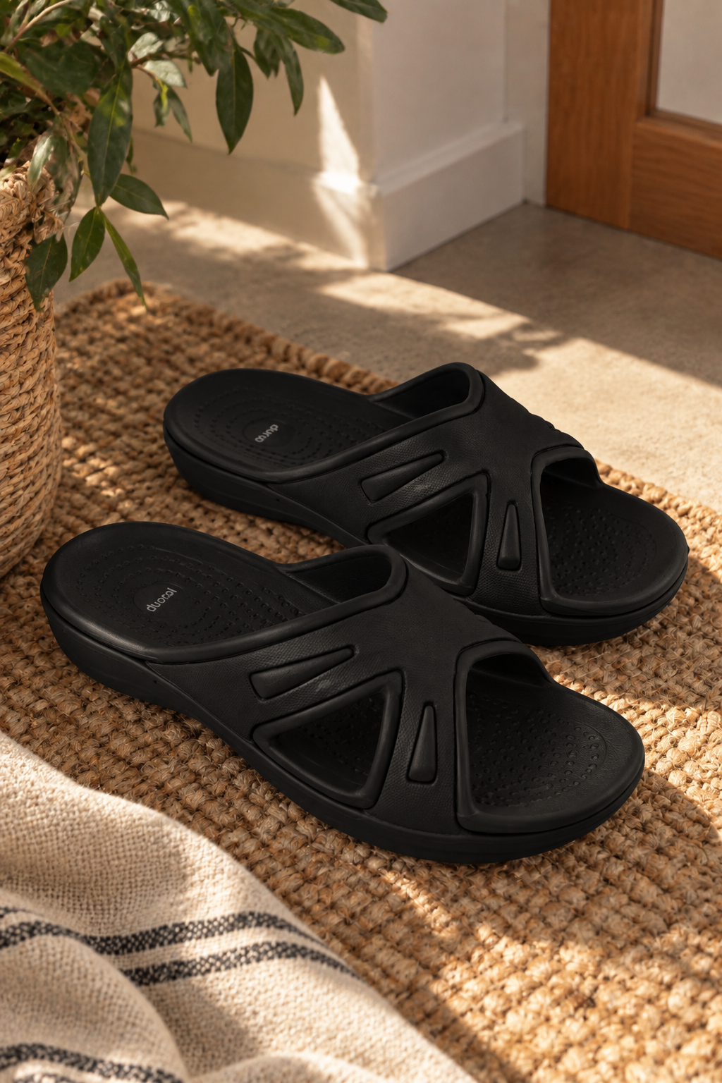 Chancleta Cross - Negro