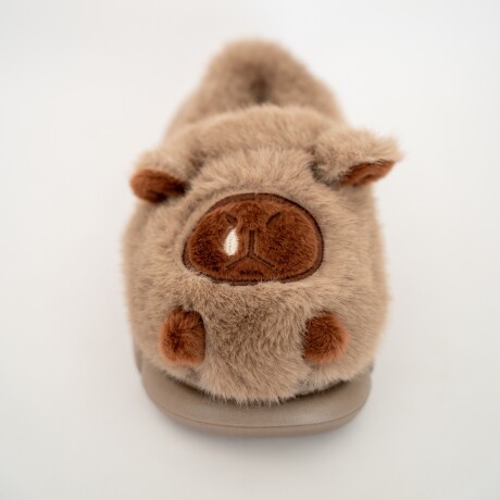 Pantufla de niños Capibara - Marron