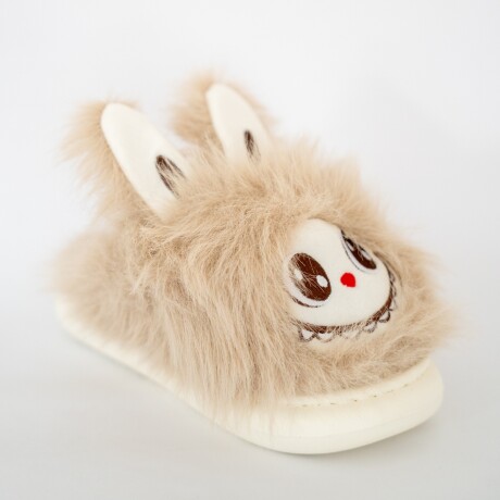 Pantufla Labubu - Beige