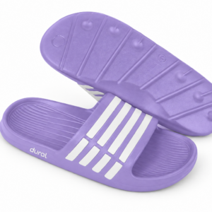 Sandalia Franjas Lila con Blanco